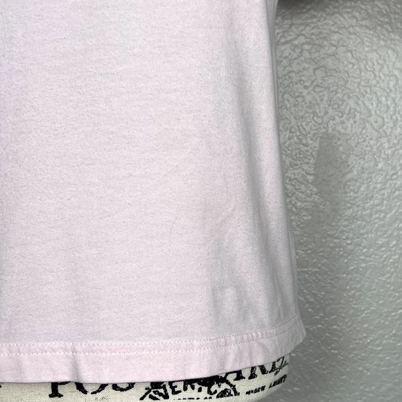 Westbound Sz PS Embroidered Neckline Short-Sleeve T-Shirt Pale Pink 100% Cotton - Picture 3 of 10